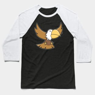 Comic Eagle Bird Baseball T-Shirt